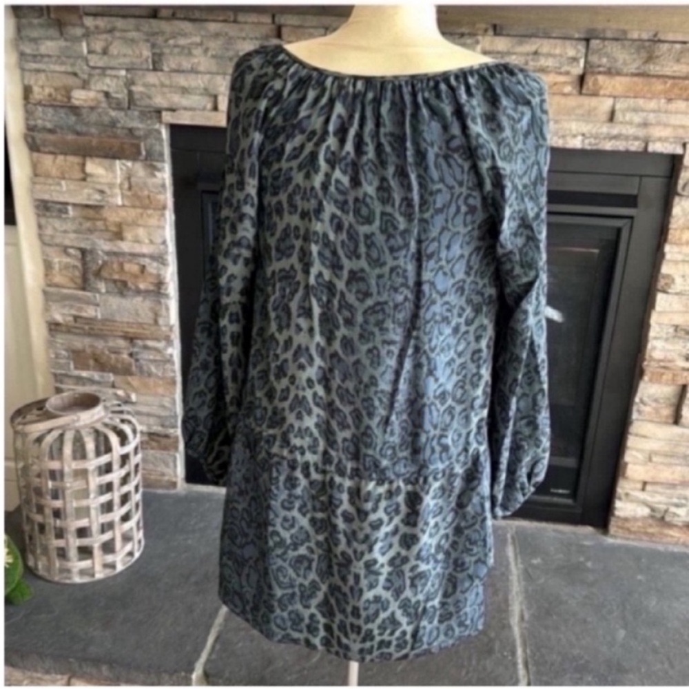 Rebecca Taylor Green Leopard Dress - Picture 5 of 11